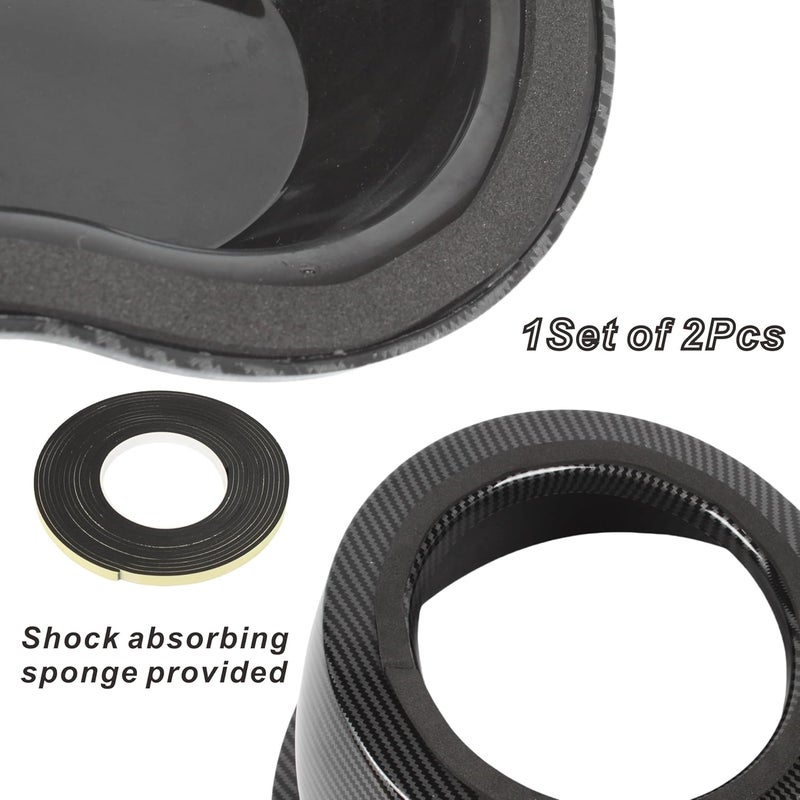 NARPES 2PCS Carbon Fiber Style Speaker&tweeter Boxes Universal for 6.5" Speakers For UTV ATV RV Boat Trunk Trailer Golf Cart Marine Speaker Enclosures Pods Spacer Rear Deck Kick Panel Box (Carbon Fiber Look) - Image 5